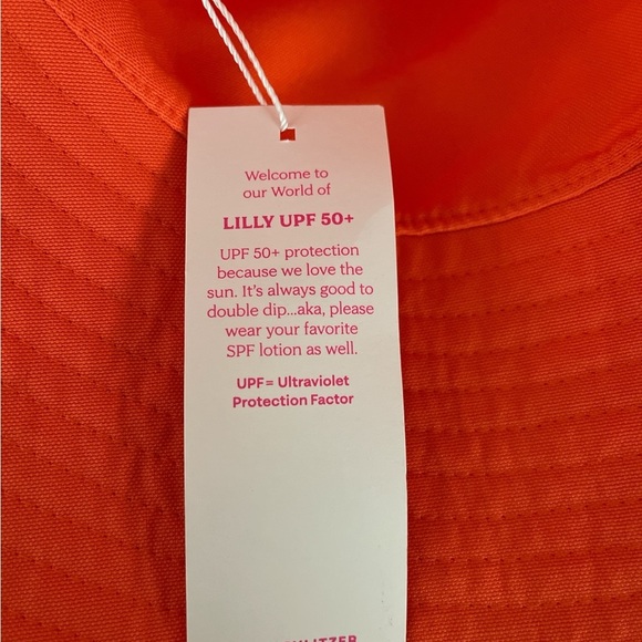 NWT Lilly Pulitzer Reversible UPF 50 Canvas Sun Hat Bahamian Rhapsody - Picture 5 of 5